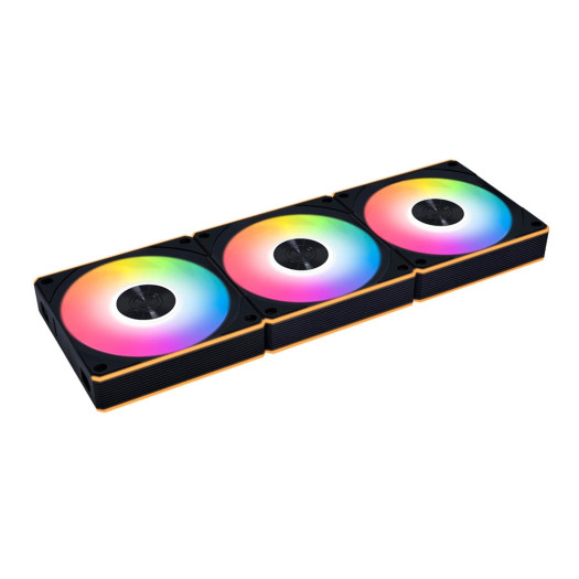 Lian Li UNI Fan CL120 ARGB 120mm PWM Fans - Triple Pack - 2.4 GHz Wireless Signal RGB & PC Case Fans Control - Daisy-Chain - Dual Light Zones - FDB - Controller Included & Required - Black (12CL1W3B)
